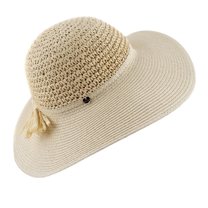 Palarie cu boruri largi HatYou CEP0602, Natural