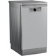 Masina de spalat vase Beko BDFS26020XQ, 10 seturi, 6 programe, Clasa E, Motor ProSmart Inverter, Hygiene Intense, Fast+, 45 cm, Inox