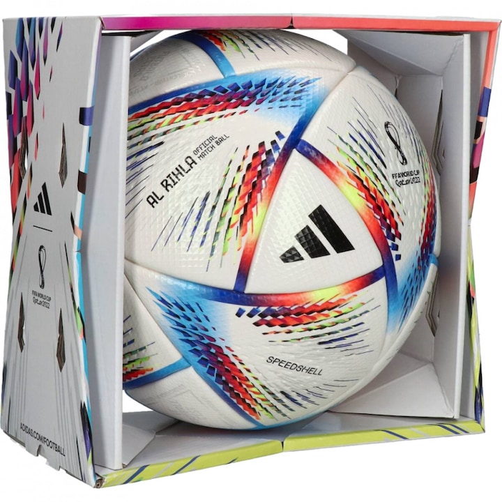 Minge fotbal Adidas Al Rihla 2022 Pro - oficiala de joc, alb, 5