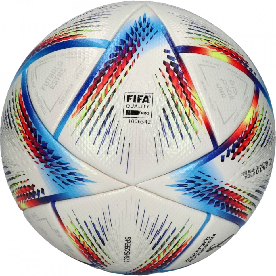Engineers Suffix adverb Minge fotbal Adidas Al Rihla 2022 Pro - oficiala de joc, alb, 5 - eMAG.ro