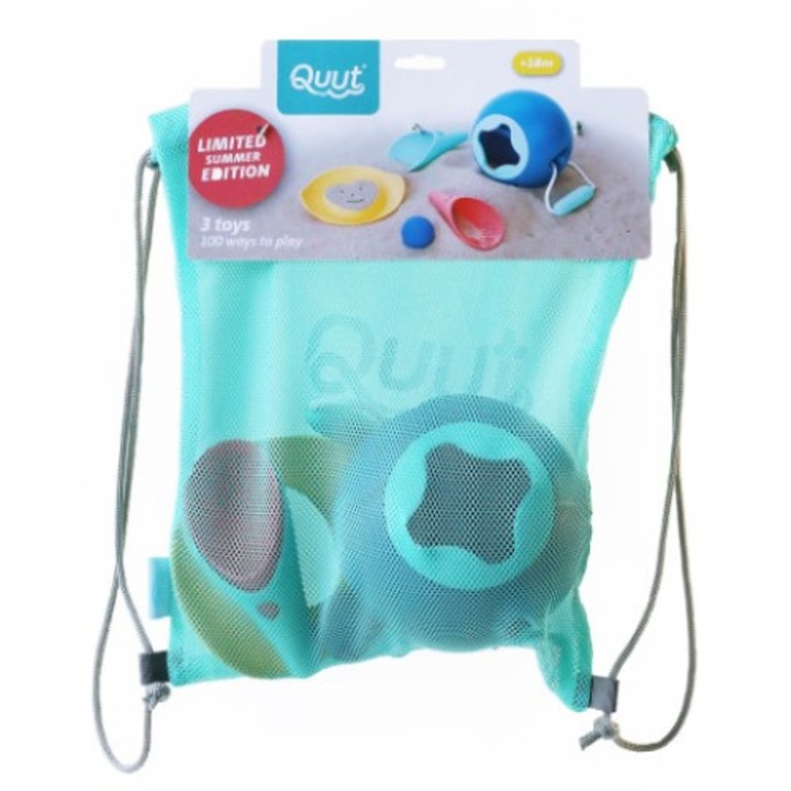 QUUT strandjáték készlet, 5 db, zsákocskával