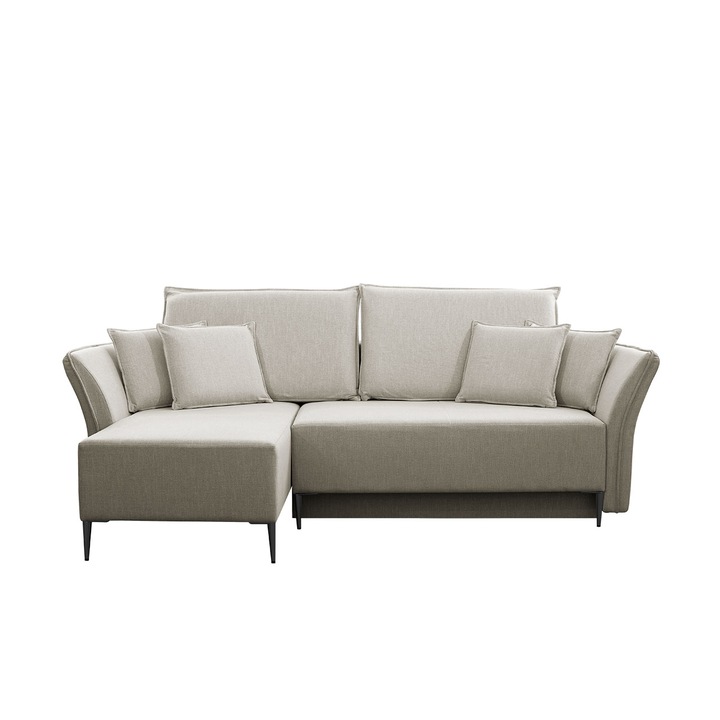 Coltar Bob, MIRJAN24, bej / negru, 247x142x96 cm