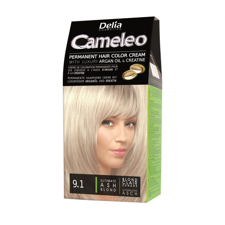 Delia Cosmetics Cameleo hajfesték, 9.1 Ultimate Ash Blond