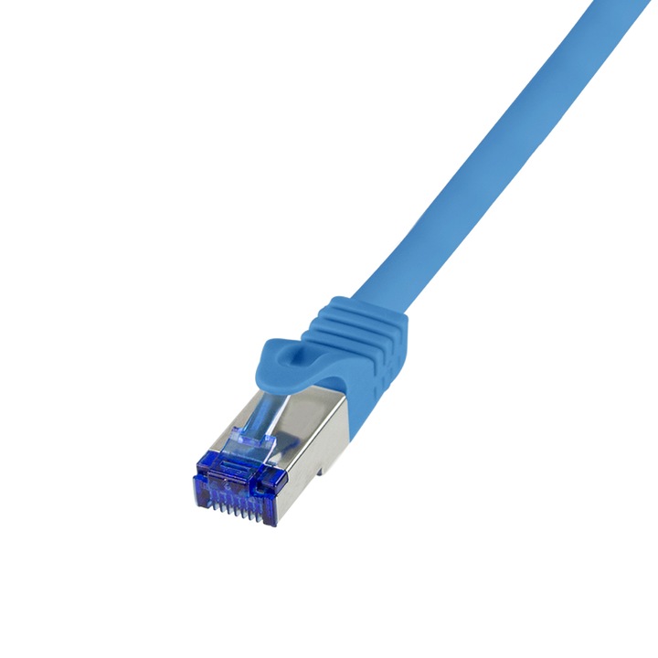 Пач кабел, Logilink, Cat.6A, S/FTP, 10 m, син