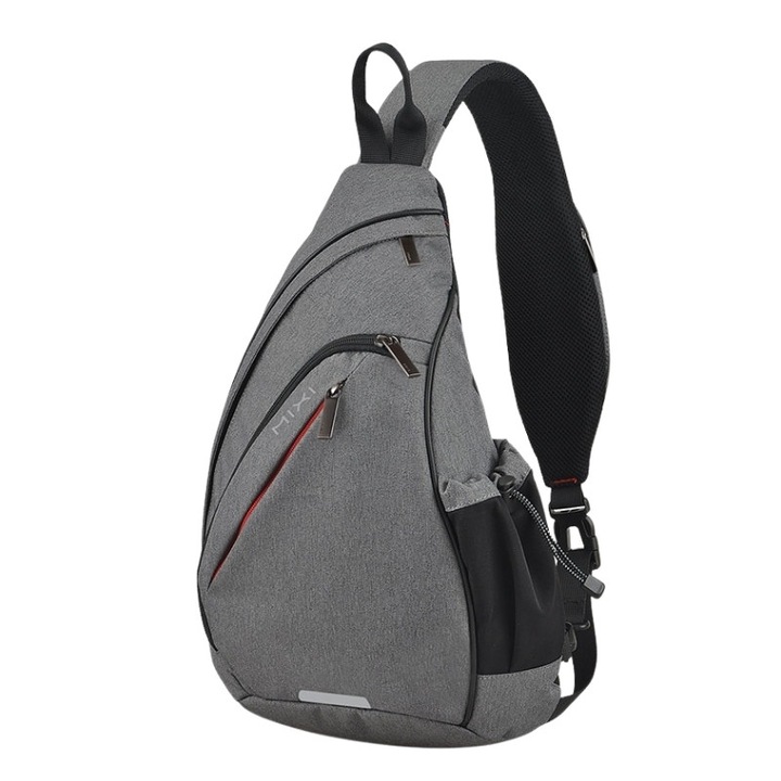 Férfi hátizsák, Mixi Compact, USB port, szürke