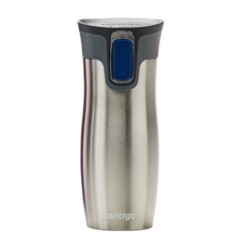 Cana Termos Inox cu Pereti Dubli Stainless Steel/Argintiu Metalizat - West Loop 470 ml, Contigo Cana Termos Inox cu Pereti Dubli Stainless Steel/Argintiu Metalizat - West Loop 470 ml, Contigo