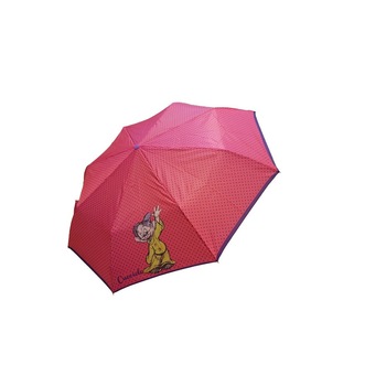 Umbrela manuala pliabila - Cei 7 pitici, rosu Umbrela manuala pliabila - Cei 7 pitici, rosu