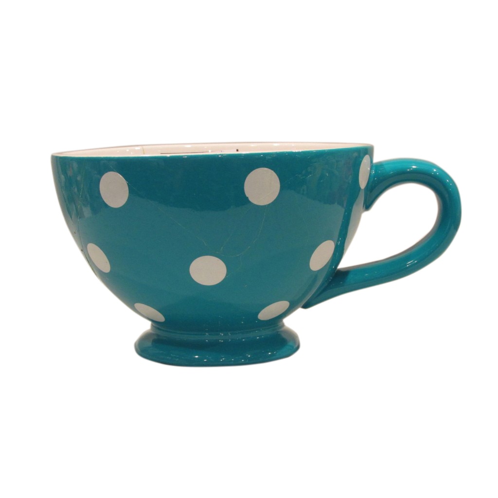 Ceasca Mare Colectia Albastru cu Buline