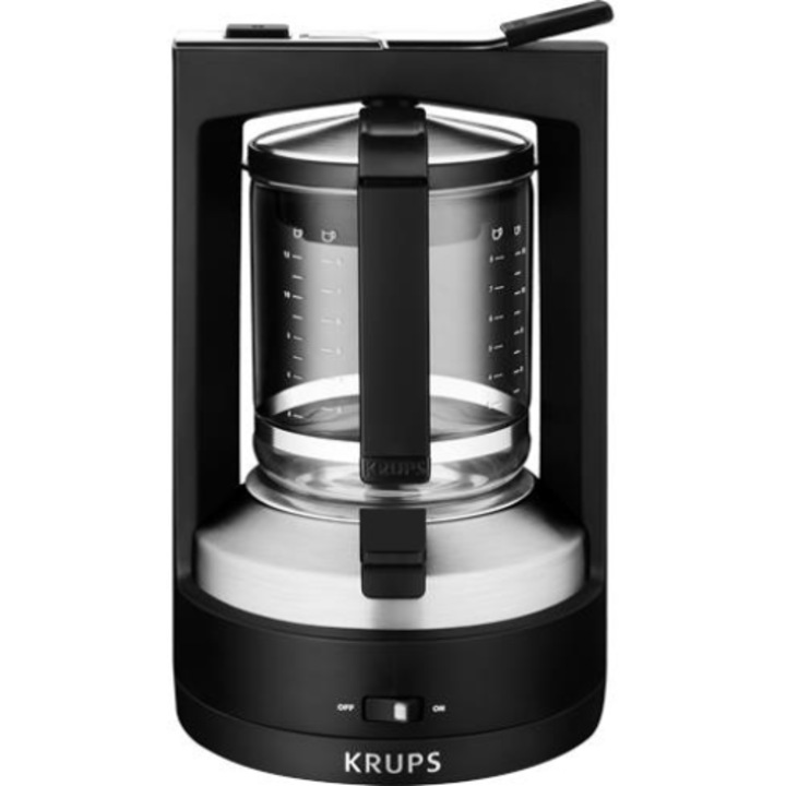 Кафемашина Krups, T 8.2 KM 4689, 850W, 1L, 12 чаши, Black-Steel