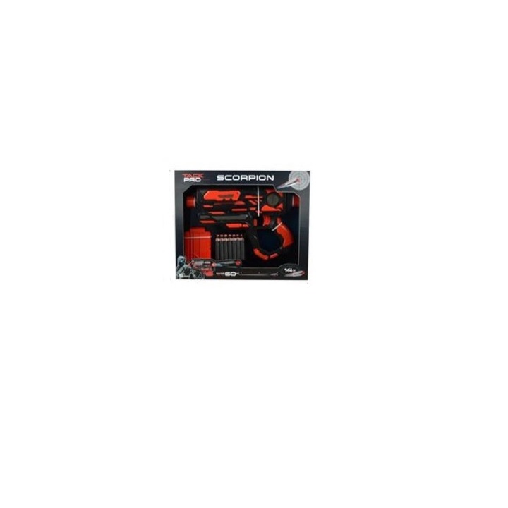 Magic Toys 6205464 Scorpion fekete-piros szivacslövő fegyver tölténnyel
