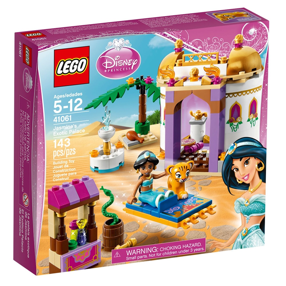 Rose color Peep Struggle Set LEGO Disney Princess pentru fetite, Palatul exotic al Jasminei, 143  piese - eMAG.ro