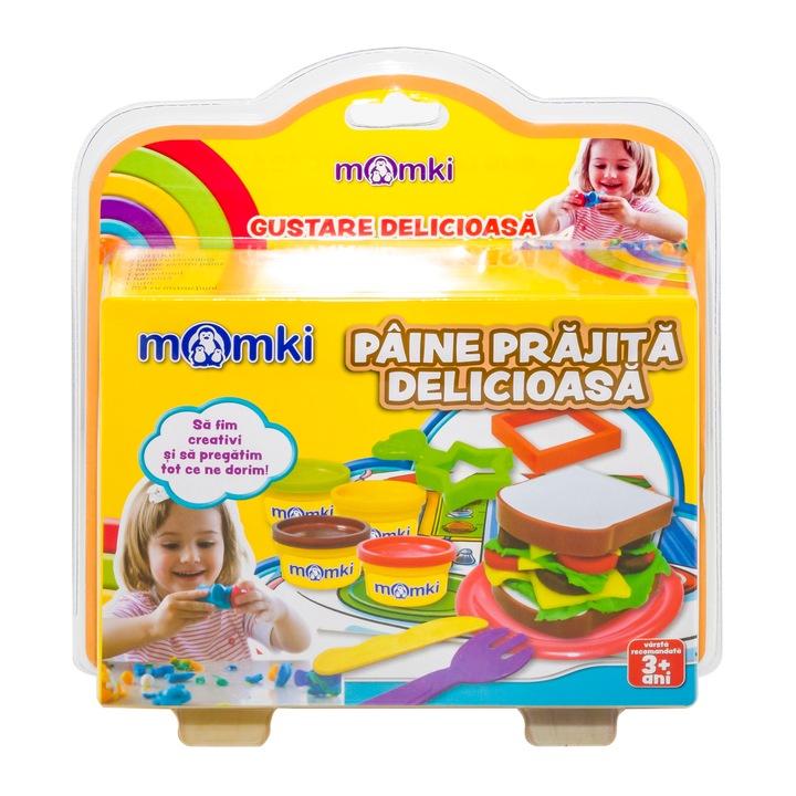 Set pasta de modelat Momki, Paine prajita delicioasa