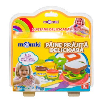 Set pasta de modelat Momki, Paine prajita delicioasa Set pasta de modelat Momki, Paine prajita delicioasa