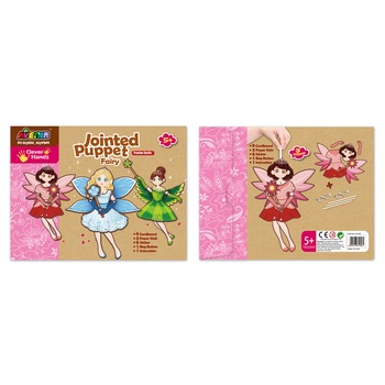 Set de artizanat Momki, Papusa cu articulatii, Zana Set de artizanat Momki, Papusa cu articulatii, Zana