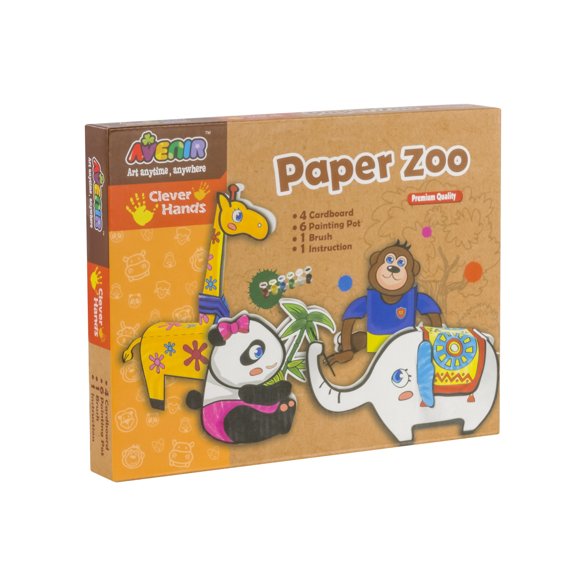 Set de artizanat Momki, Gradina zoologica din hartie