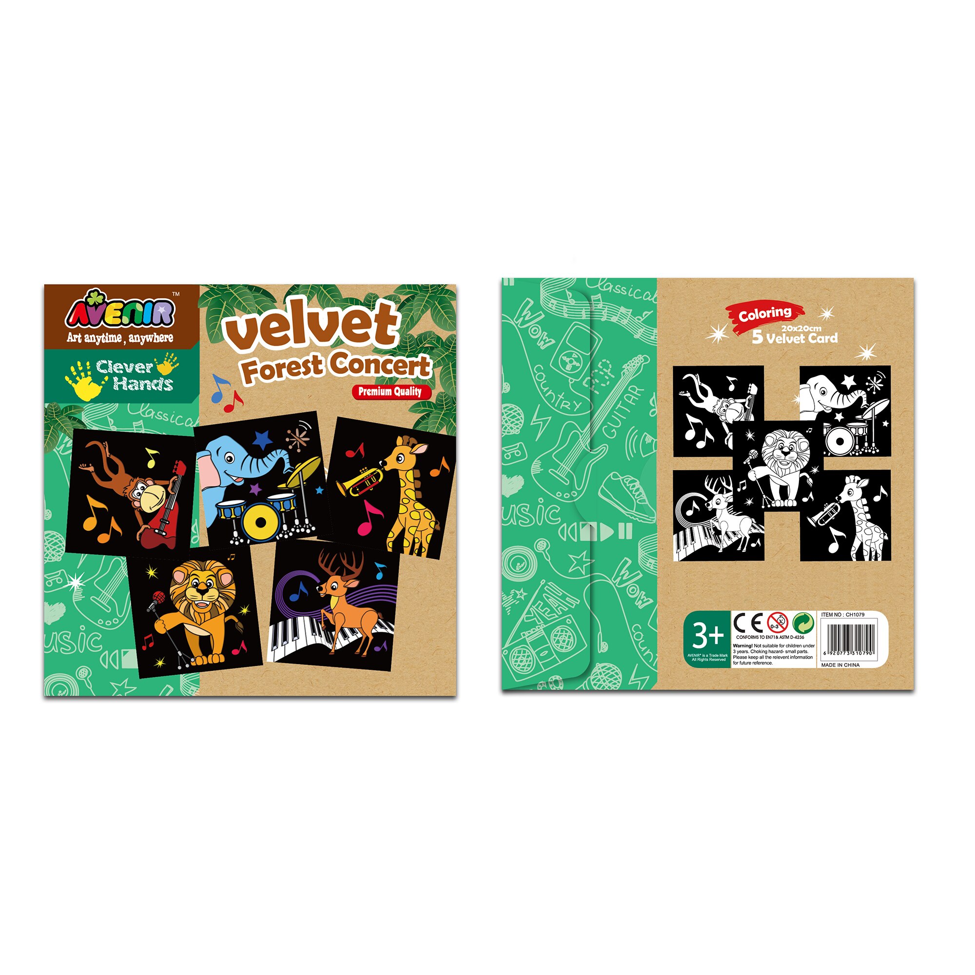 Set de colorat Momki, Concertul din padure
