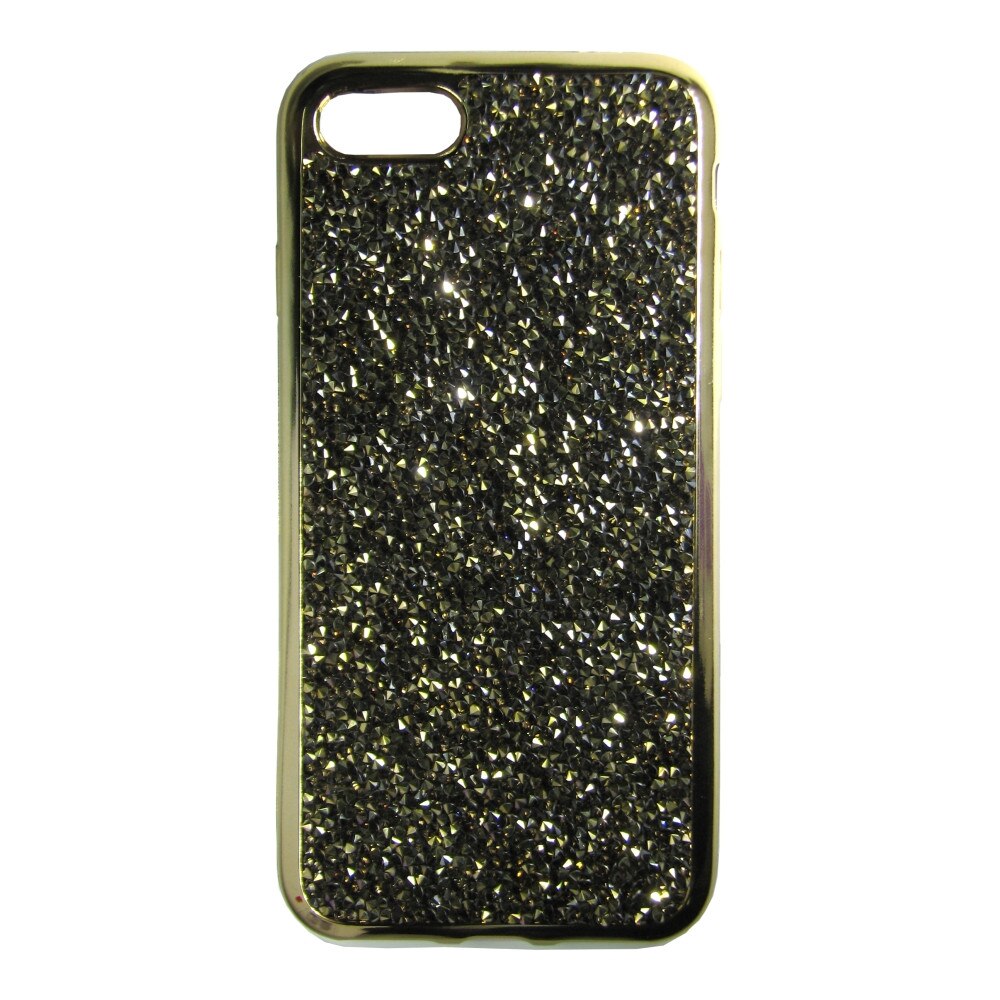 Husa spate cu cristale Bling World RCT 101 pentru Iphone 7, auriu