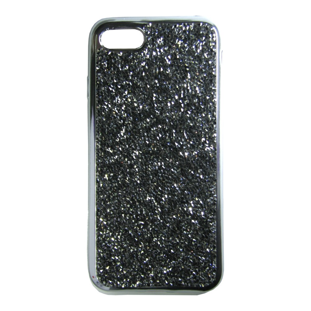 Husa spate cu cristale Bling World RCT 201 pentru iPhone 7, argintiu