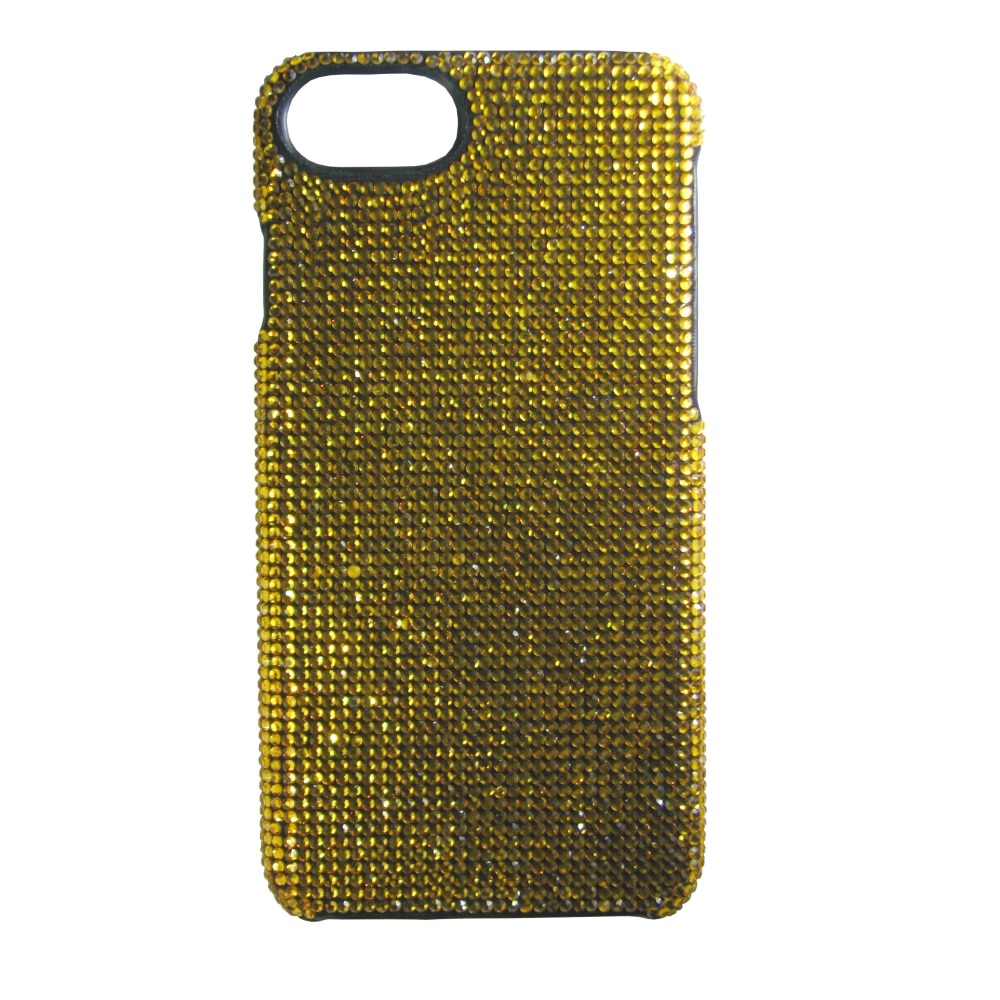 Husa spate cu cristale Bling World LCC 104 pentru iPhone 7, auriu