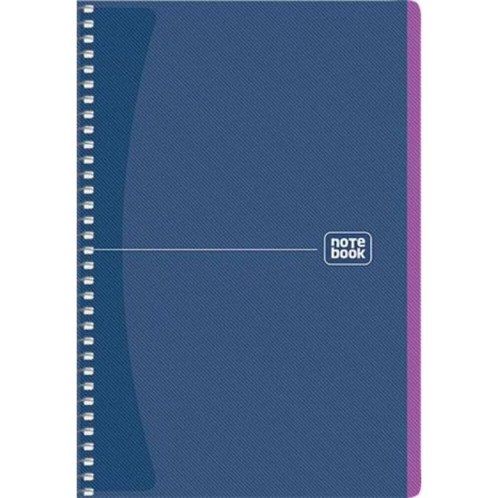 SHKOLYARYK Spirálfüzet, A5, kockás, 80 lap, Notebook, vegyes