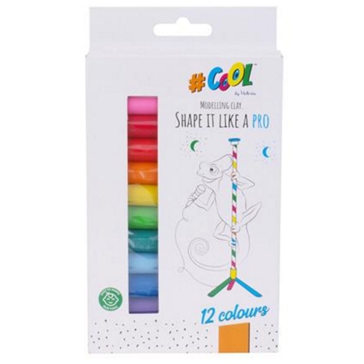 COOL BY VICTORIA Gyurma, színes, 12 darabos, 200 g,