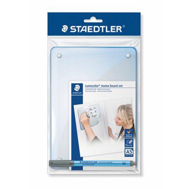 STAEDTLER Üzenőtábla, öntapadó, írható, 21x14,8 cm, Lumocolor Memo Board 641 MB