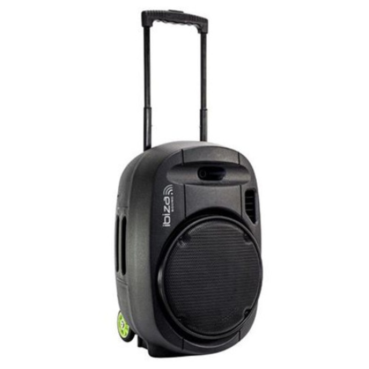 Ibiza 700W hordozható hangszóró, 2 mikrofon, Bluetooth, VOX