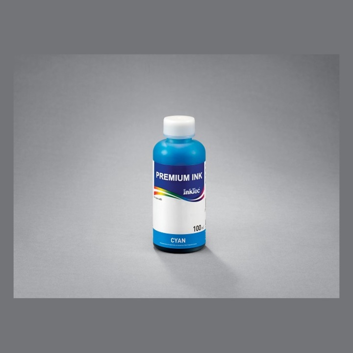 Butelie de cerneală INKTEC, pentru Epson L11160 / L15150 / L15160/ WF-C5710 / WF-C5790, 100ml, Cyan