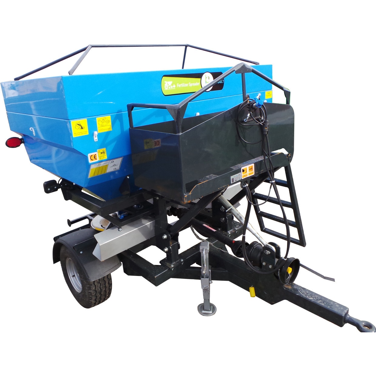 Masina de imprastiat ingrasaminte tractata Bufer model BFRMIG Pro, 2500 litri