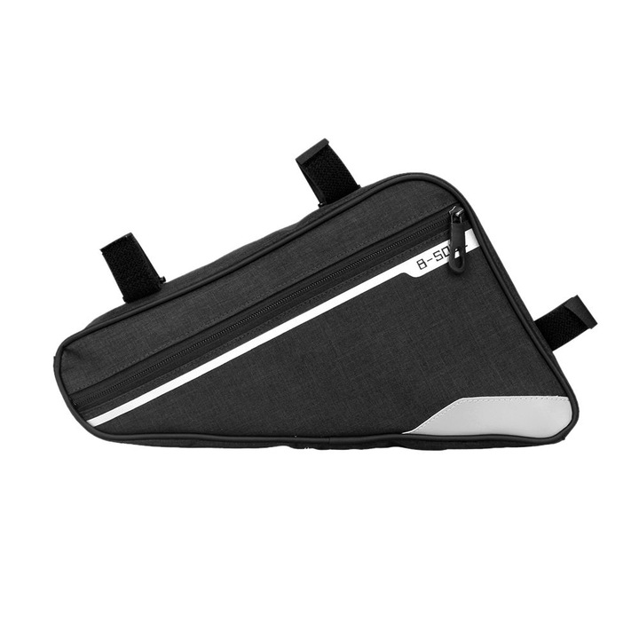 Geanta cadru bicicleta, 34 x 30 x 20, negru