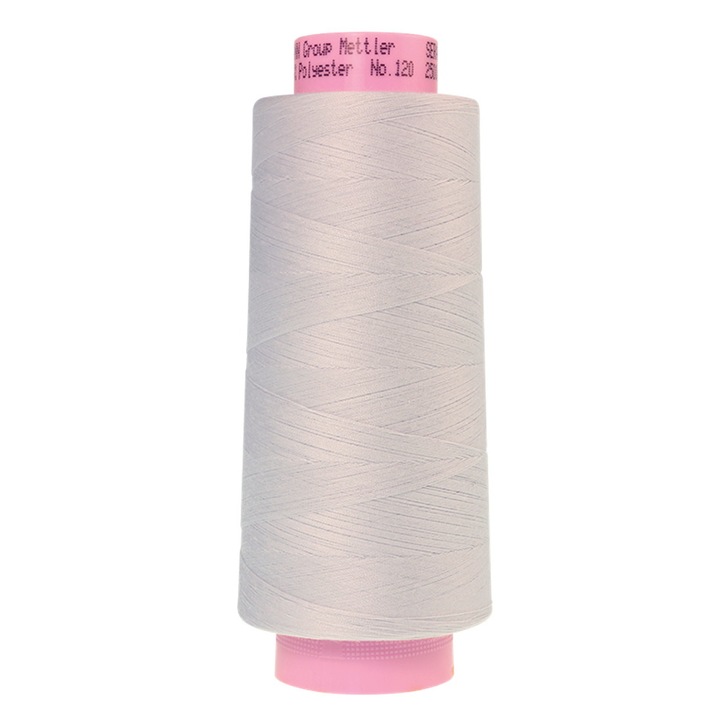 Ata de surfilat si cusut finete 120, con 2500 m, Mettler Seracor, culoare gri Glacier