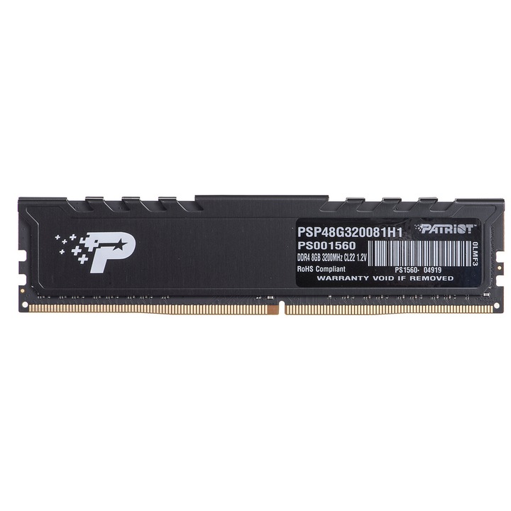 Оперативна RAM памет Patriot Memory Signature Premium PSP48G320081H1, 8GB, 1x8GB, DDR4, 3200MHz