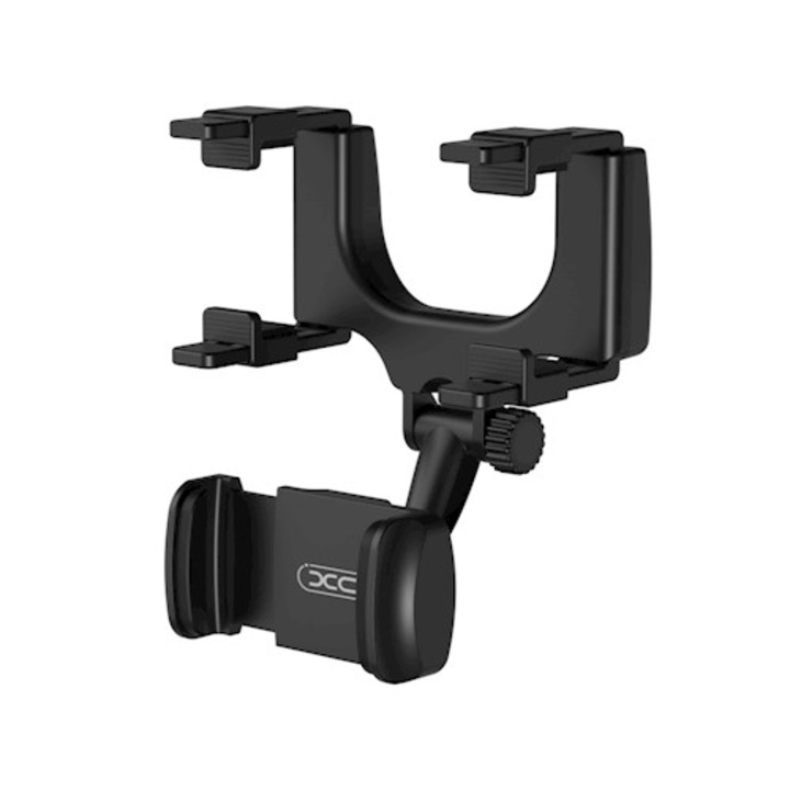Suport auto XO C70 Gravity Rearview Mirror Mount, rotire 360 grade, Negru