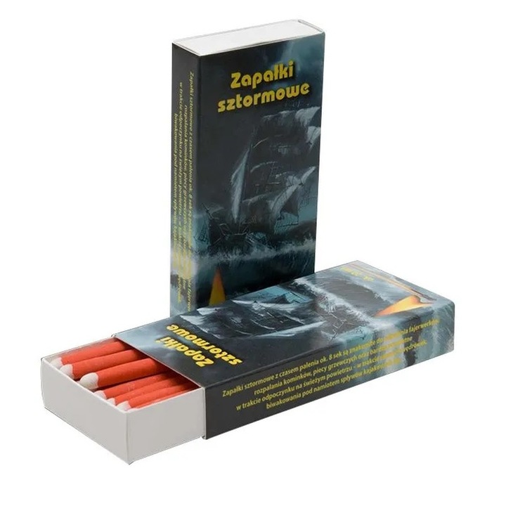 Chibrituri pentru furtuna Agora Storm-20, cu aprindere pe orice suprafata, pentru supravietuire, 200 bucati