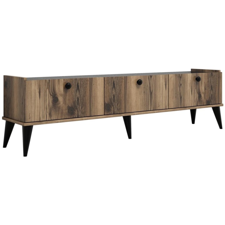 Comoda TV Kalune Design Lidia, PAL, 180x35x49cm, Nuc Marmura