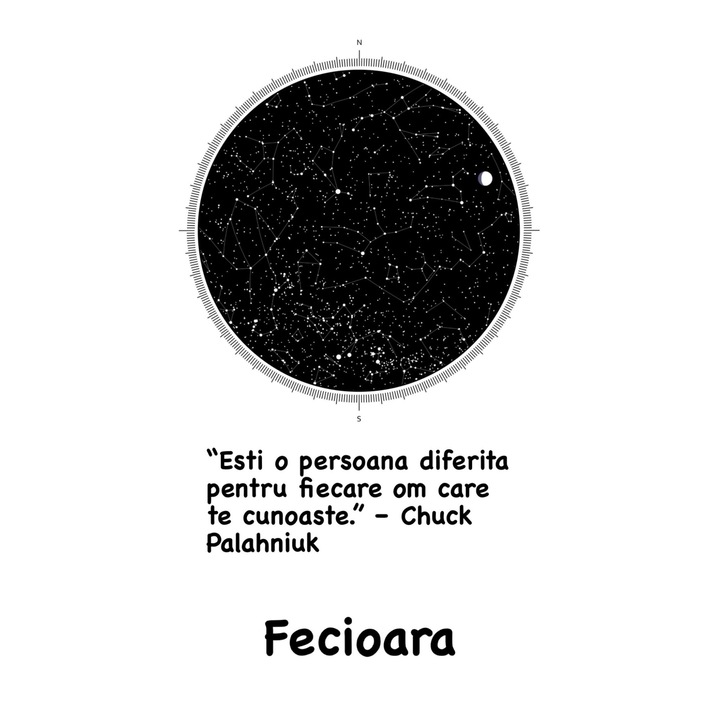 Tablou citat Zodiac Fecioara, lemn, 15 x 25 cm