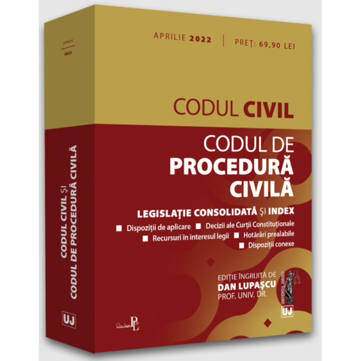 Polgári Törvénykönyv és Polgári Perrendtartás: 2022. április, Dan Lupascu (Román nyelvű kiadás)