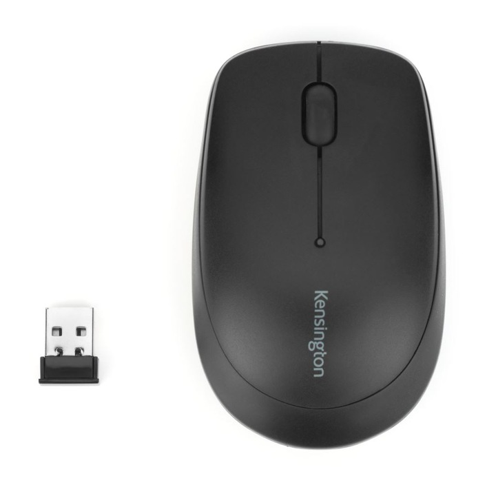 Мишка Kensington Pro Fit® K72452WW, лазерна, USB, безжична, 1000 DPI, 2 бутона, черна