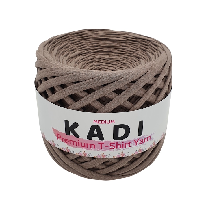 Fir panglica premium KaDi Medium, 7-9 mm, 110 m, culoare Cacao
