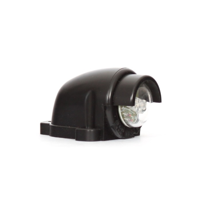 Lampa LED pentru placuta de inmatriculare, WAS, Negru/Alb