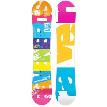 Snowboard Raven Infinity Marime 138 cm pentru fete Snowboard Raven Infinity Marime 138 cm pentru fete