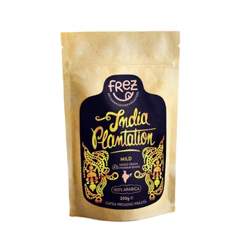 Cafea boabe, proaspat prajita, India Plantation, Frez, 200g Cafea boabe, proaspat prajita, India Plantation, Frez, 200g