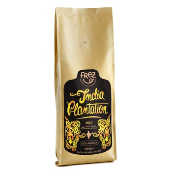 Cafea boabe, proaspat prajita, India Plantation, Frez, 1000g Cafea boabe, proaspat prajita, India Plantation, Frez, 1000g