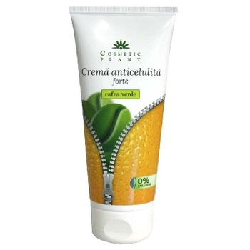 Crema Anticelulita cu Cafea Verde Forte, 200 ml, Cosmetic Plant Crema Anticelulita cu Cafea Verde Forte, 200 ml, Cosmetic Plant