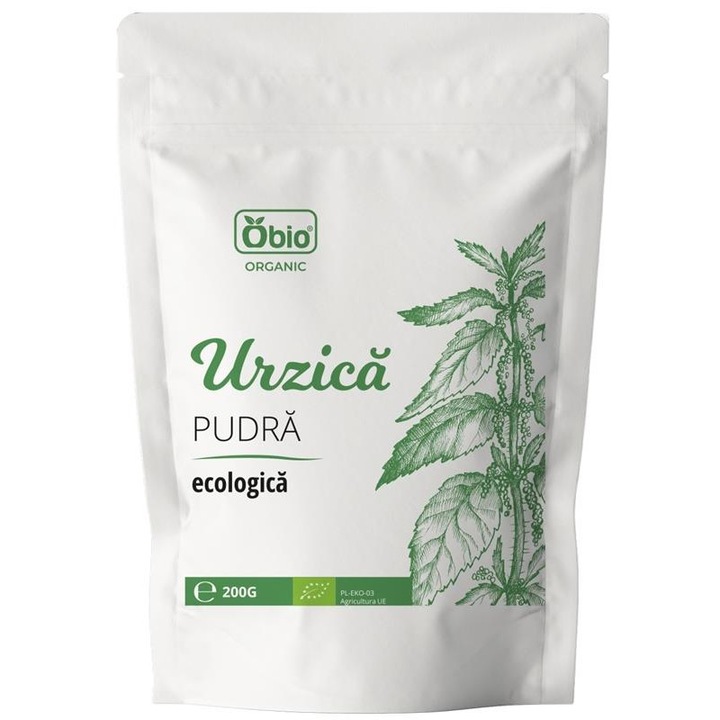 Pudra de Urzica Bio 200 grame Obio