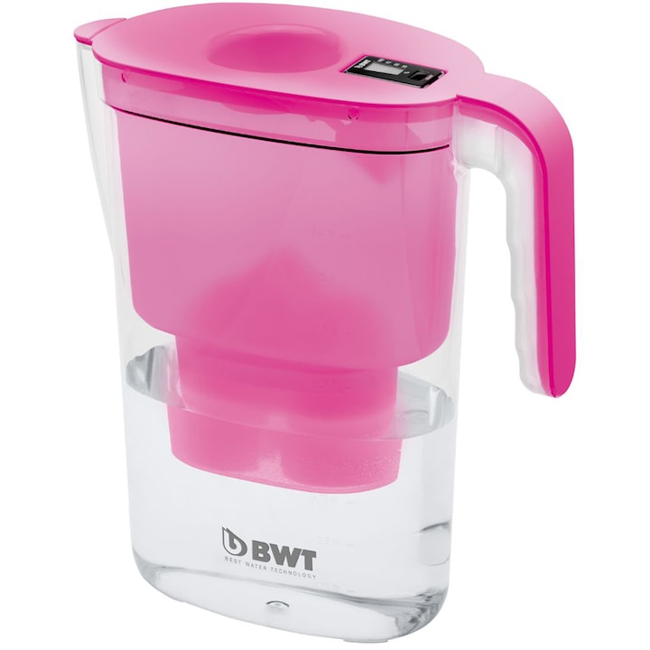 BWT Vida vízszűrő kancsó, Manuális, 2.6 L, Rózsaszín