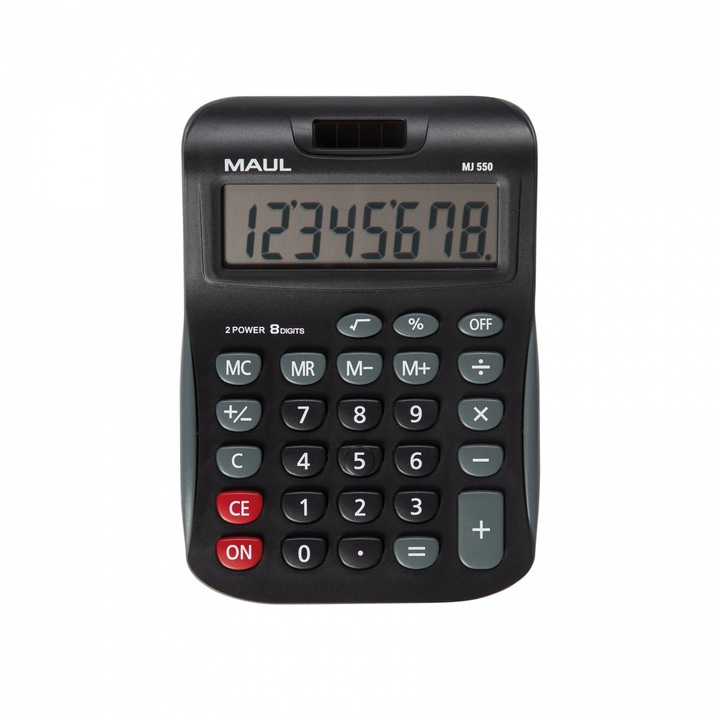 Калкулатор MAUL MJ550, Настолен, Черен, 8 разряда