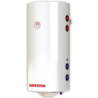 Boiler termoelectric Sunsystem BB NL2 150 PRL 3KW, cu doua serpentine, 150 litri, putere serpentina 15 kw, putere electrica 3 KW, serpentine pe partea dreapta, reglaj extern al temperaturii, izolatie termica