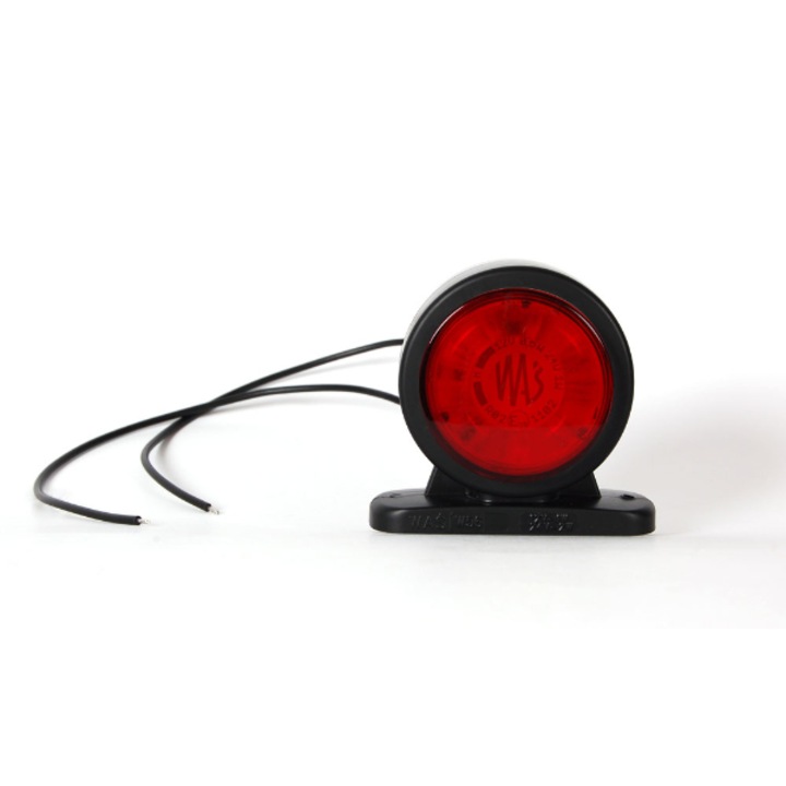 Lampa LED fata-spate WAS, 12-24 V, Negru/Rosu