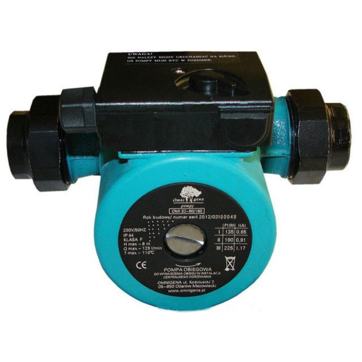 Pompa de recirculare Omnigena OMIS 32-80/180, 93W, 10 bar, 65 l/min, IP44